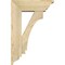 Ekena Millwork Imperial Traditional Rough Sawn Bracket w/ Offset Brace, Douglas Fir, 6"W x 16"D x 24"H BKT0604X16X24IMP01RDF - alternate 2